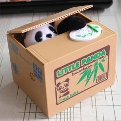 William Valentine Gifts For Girls Coin Stealing Panda Money Box