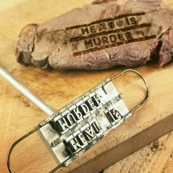 Mdi Custom BBQ Branding Iron - 52 Interchangeable Letters BBQ Gifts