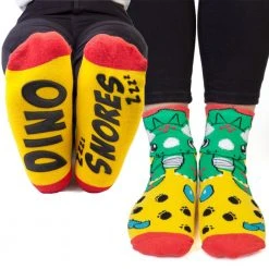 Mdi Dino Snores Triceratops Socks Gifts For Sisters