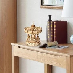 BubblesUp Miniature Products DIY Merry-Go-Round Wooden Model Kit