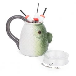 ThumbsUp! Mens Novelty Gifts Fishing Mug Gift Set