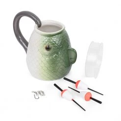 ThumbsUp! Mens Novelty Gifts Fishing Mug Gift Set