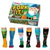 Outliving Fork It! Odd Socks With Attitude - 3 Pairs Funky Tees & Socks 1 Outliving Fork It! Odd Socks With Attitude - 3 Pairs Funky Tees & Socks