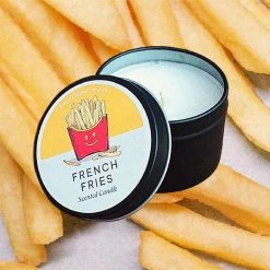 Cedargris Mens Novelty Gifts French Fries Scented Candle Tin