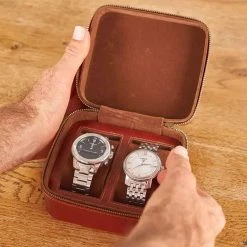 Yellow Octopus Personalised Personalised Vegan Leather Watch Case - Name 9 Yellow Octopus Personalised Personalised Vegan Leather Watch Case - Name