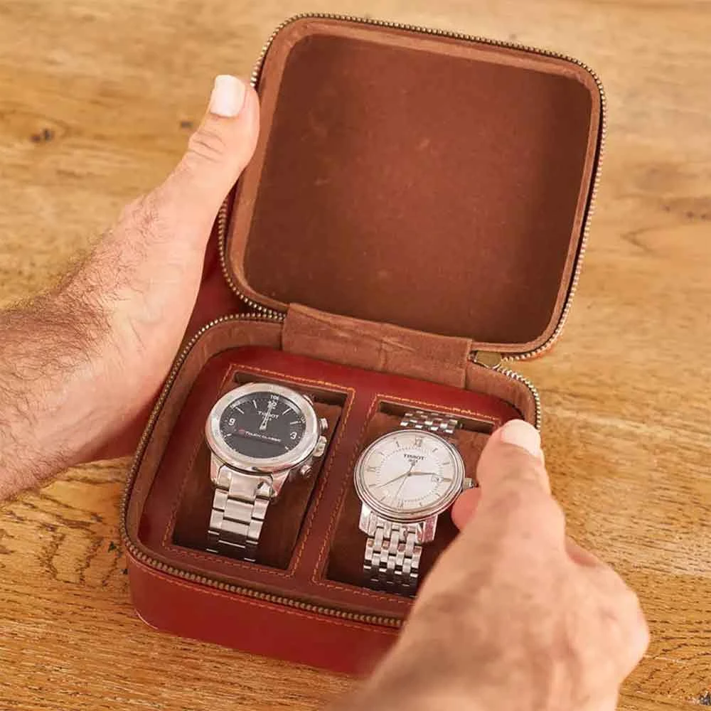 Yellow Octopus Personalised Personalised Birthday Gifts Personalised Vegan Leather Watch Case - Initials 6 Yellow Octopus Personalised Personalised Birthday Gifts Personalised Vegan Leather Watch Case - Initials