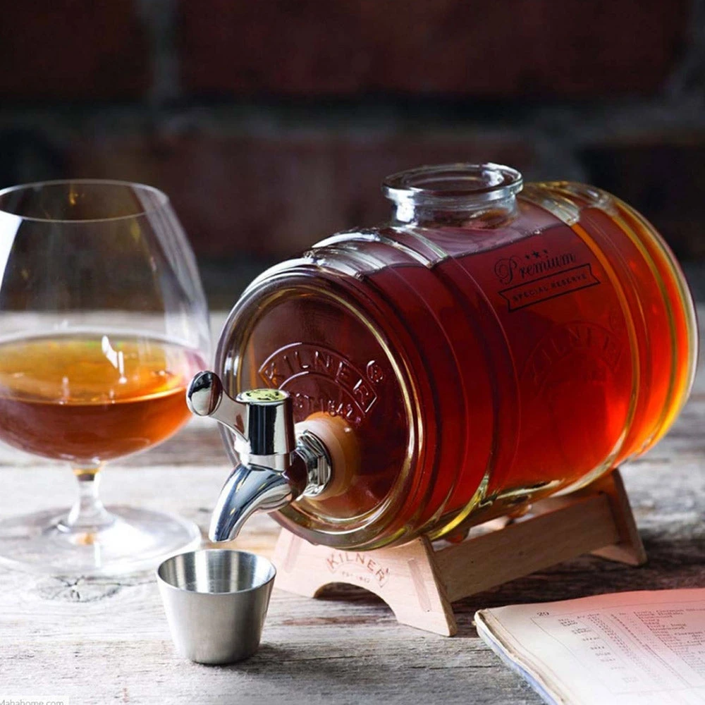 Sheldon & Hammond Glass Barrel Drink Dispenser 1 Litre 3 Sheldon & Hammond Glass Barrel Drink Dispenser 1 Litre