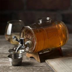Sheldon & Hammond Glass Barrel Drink Dispenser 1 Litre 10 Sheldon & Hammond Glass Barrel Drink Dispenser 1 Litre