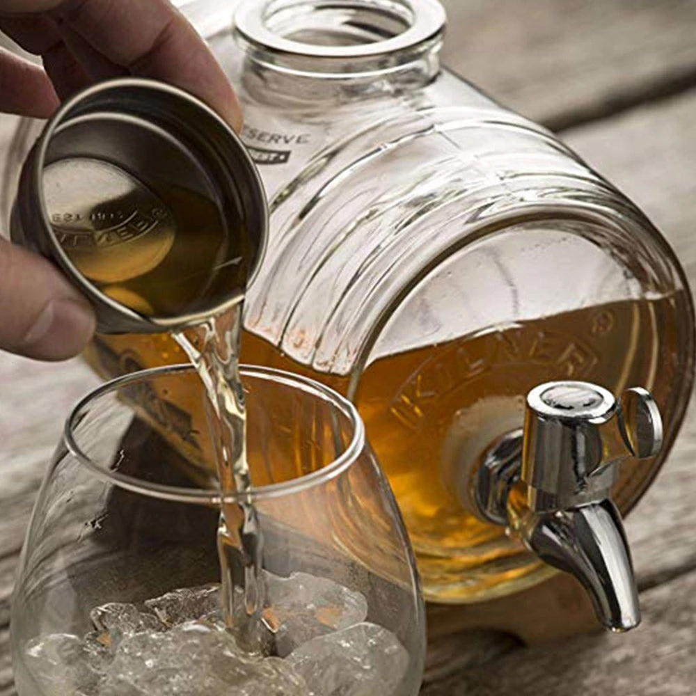 Sheldon & Hammond Glass Barrel Drink Dispenser 1 Litre 6 Sheldon & Hammond Glass Barrel Drink Dispenser 1 Litre