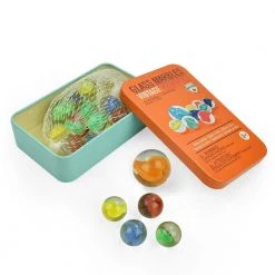 Paperie Glass Marbles In A Tin Travel Gifts