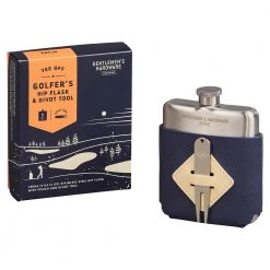 Designworks Collective Executive Gifts Golfer's Hip Flask & Divot Tool Set