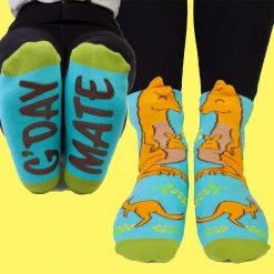 Mdi Hidden Message Kangaroo Socks