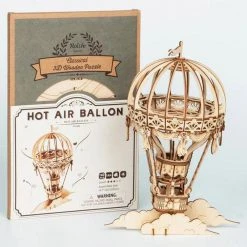 BubblesUp Hot Air Balloon Wooden Model Kit