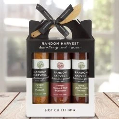 Random Harvest Hot Chilli BBQ Sauce Set BBQ Gifts