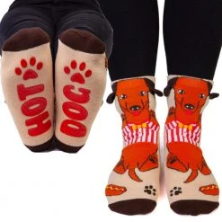 Mdi Hot Dog Dachshund Socks Gifts For Sisters