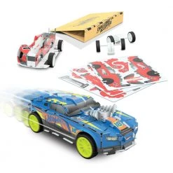 Jasnor Hot Wheels DIY Build & Race Street Racer Kit (Assorted Designs) Gifts For Boys