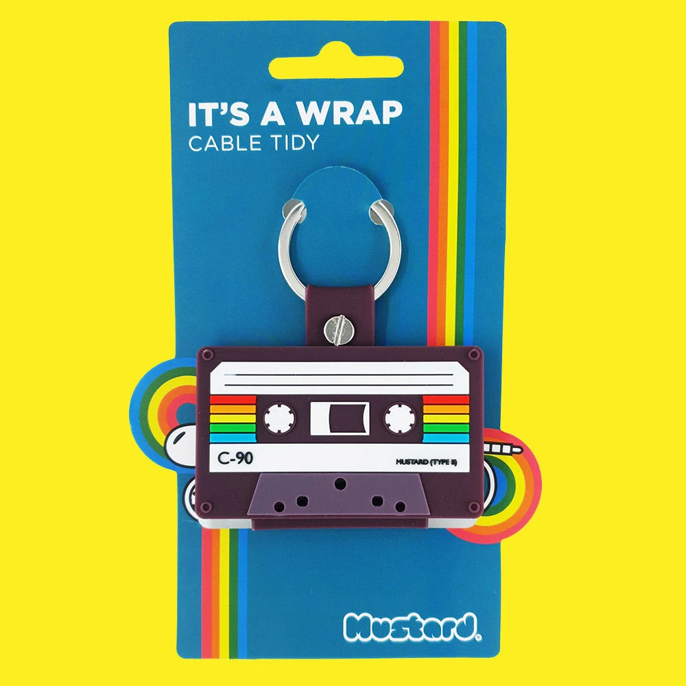 William Valentine Gifts For Sisters It's A Wrap Cassette Tape Cable Tidy Key Ring 3 William Valentine Gifts For Sisters It's A Wrap Cassette Tape Cable Tidy Key Ring