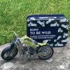 IsAlbi Miniature Products Born To Be Wild Motorbike Model In A Tin