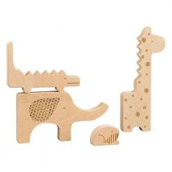 IsAlbi Safari Jungle Wooden Puzzle & Play