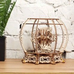 Ugears For Grandpa Mechanical Aquarium Model Kit