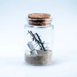 Short Story Gifts For BFFs Mini Ocean Breeze Write & Gift Message In A Bottle 7.5cms