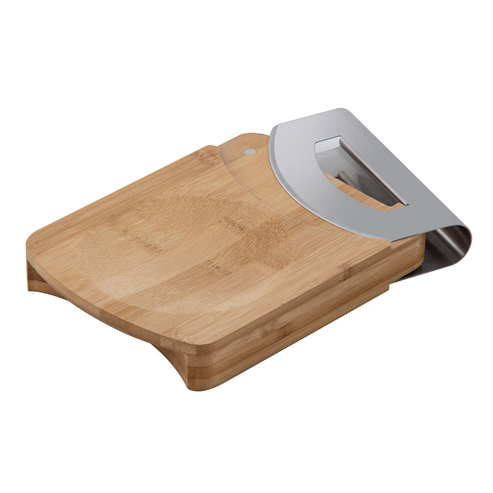 IsAlbi Smart Mezzaluna With Bamboo Board Foodie 3 IsAlbi Smart Mezzaluna With Bamboo Board Foodie