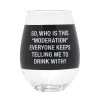 Jasnor Funny Moderation Giant 887ml Stemless Wine Glass Giant Products 1 Jasnor Funny Moderation Giant 887ml Stemless Wine Glass Giant Products