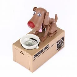 William Valentine Robotic Dog Coin Eating Money Box Mens Novelty Gifts