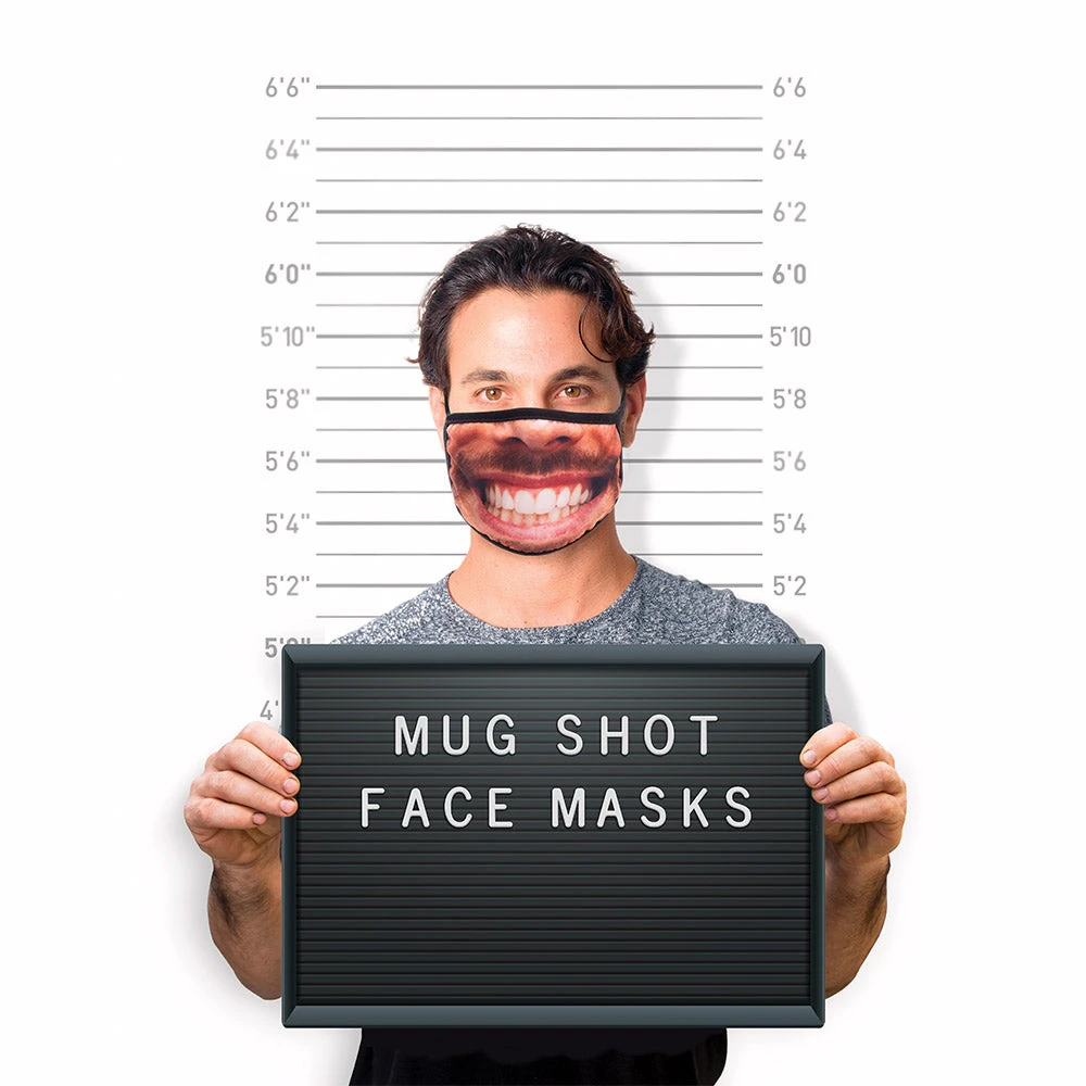 IsAlbi Mens Novelty Gifts Mug Shot Face Mask | Assorted Designs 9 IsAlbi Mens Novelty Gifts Mug Shot Face Mask | Assorted Designs