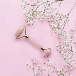 IsAlbi Natural Crystal Facial Roller | Jade Or Rose Quartz Gifts For Sisters