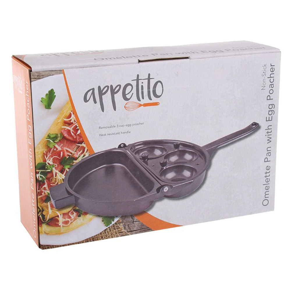 Donaldson Non-Stick Omelette Pan With Egg Poacher 5 Donaldson Non-Stick Omelette Pan With Egg Poacher