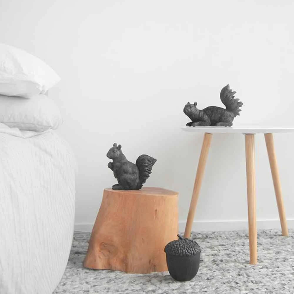 Set Of Two Black Squirrels Home Decor | White Moose 4 Set Of Two Black Squirrels Home Decor | White Moose