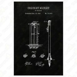 Yellow Octopus Exclusives - Prints Cricket Patent Prints Wall Art | Set Of 3