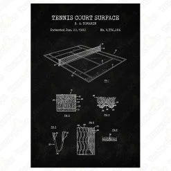 Yellow Octopus Exclusives - Prints Man Cave Gifts Tennis Patent Prints Wall Art | Set Of 3 11 Yellow Octopus Exclusives - Prints Man Cave Gifts Tennis Patent Prints Wall Art | Set Of 3