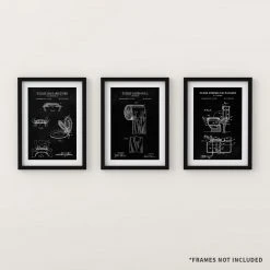 Yellow Octopus Exclusives - Prints Man Cave Gifts Toilet Patent Prints Wall Art | Set Of 3 13 Yellow Octopus Exclusives - Prints Man Cave Gifts Toilet Patent Prints Wall Art | Set Of 3