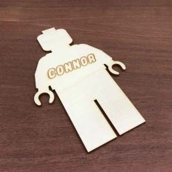 Yellow Octopus Personalised Personalised Block Man Door Sign