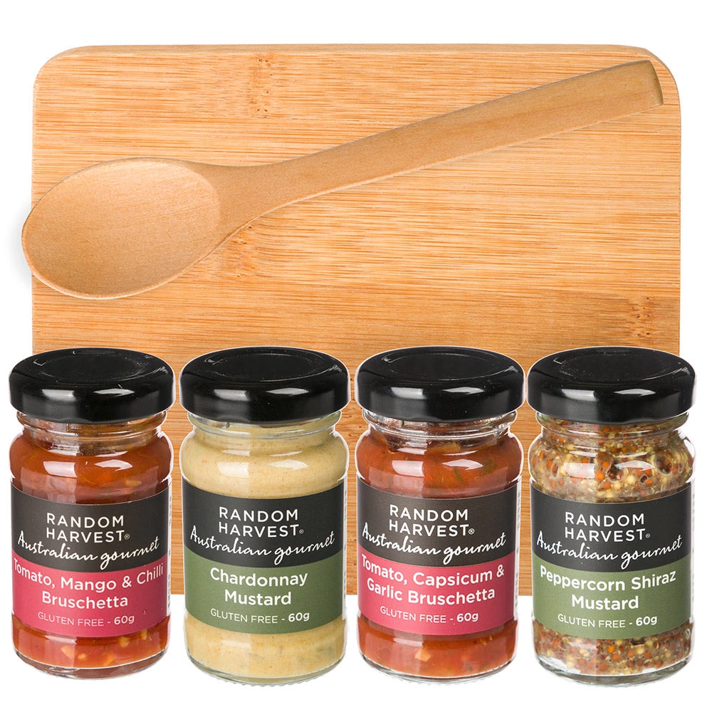 Random Harvest Picnic Cheese Board & Sauces Gift Set Foodie 4 Random Harvest Picnic Cheese Board & Sauces Gift Set Foodie