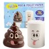 Mdi Poop & Toilet Paper Salt & Pepper Shaker Set 2 Mdi Poop & Toilet Paper Salt & Pepper Shaker Set