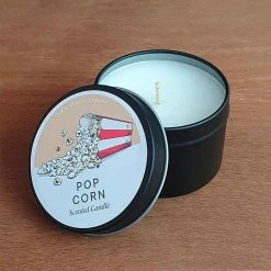 Cedargris Popcorn Scented Candle Tin