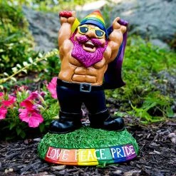 William Valentine LGBTIQ+ Pride Garden Gnome Mens Novelty Gifts
