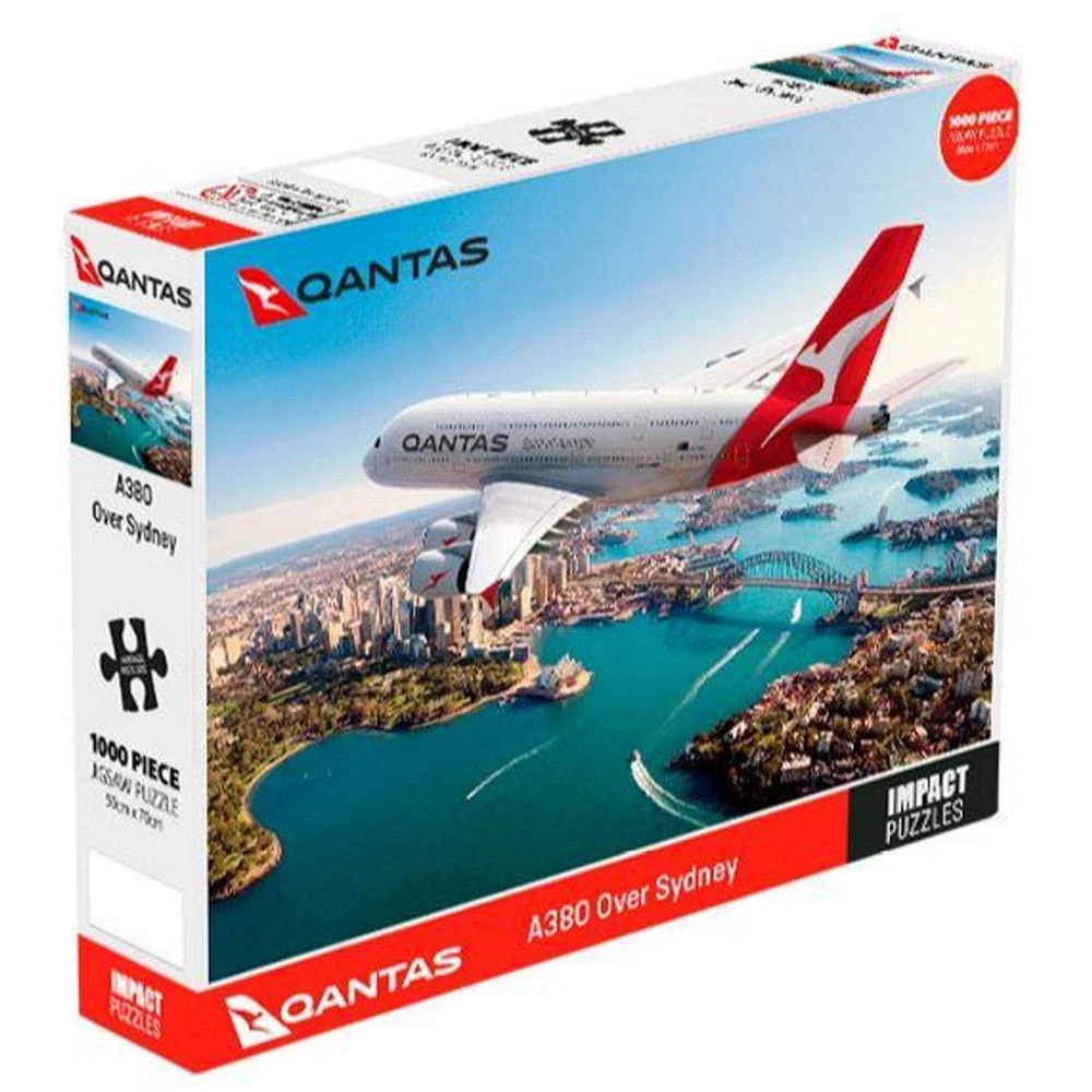 Impact Posters Travel Gifts Qantas A380 Over Sydney 1000 Piece Puzzle 3 Impact Posters Travel Gifts Qantas A380 Over Sydney 1000 Piece Puzzle