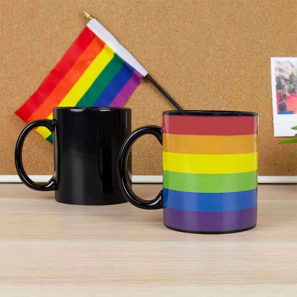 William Valentine Mugs Rainbow Heat Reveal Mug 3 William Valentine Mugs Rainbow Heat Reveal Mug