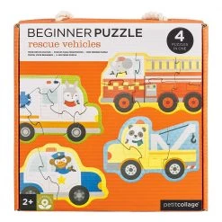 IsAlbi Gifts For Toddlers (1-3 Years) Rescue Vehicles Beginner Puzzle | Set Of 4