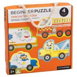 IsAlbi Gifts For Toddlers (1-3 Years) Rescue Vehicles Beginner Puzzle | Set Of 4