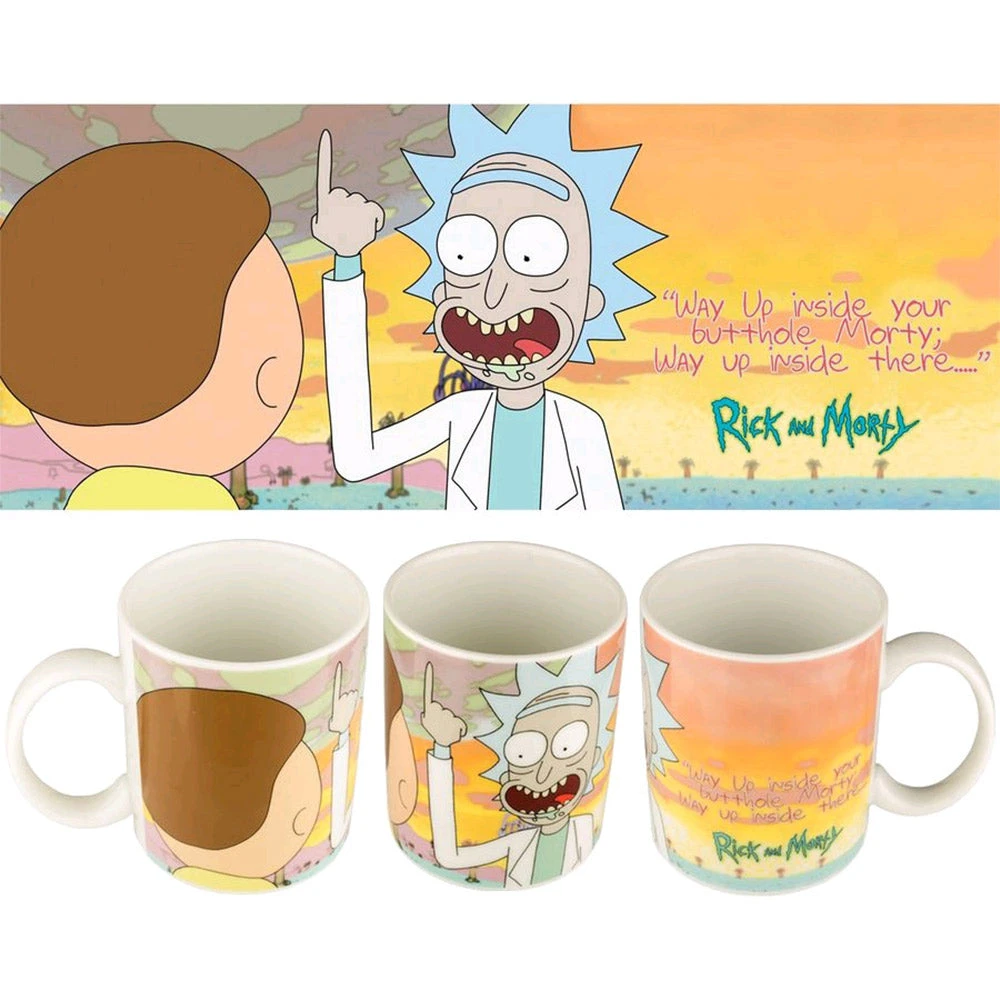Ikon Collectables Mens Novelty Gifts Rick And Morty Butthole Quote Coffee Mug 3 Ikon Collectables Mens Novelty Gifts Rick And Morty Butthole Quote Coffee Mug