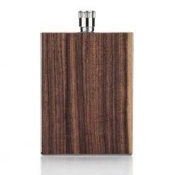 Little Global Executive Gifts Rosewood & Stainless Steel Slim Flask