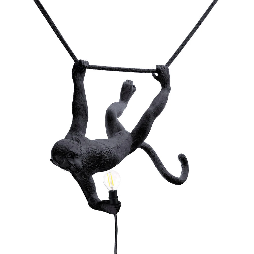 Mens Novelty Gifts Seletti Black Monkey Lamp Swing 4 Mens Novelty Gifts Seletti Black Monkey Lamp Swing