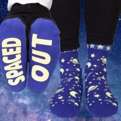 Mdi Spaced Out Secret Message Socks