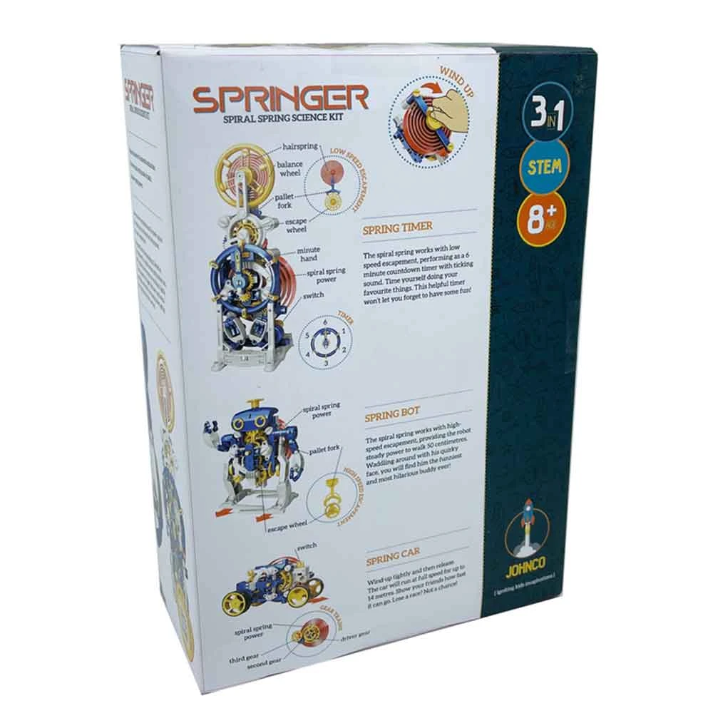 Johnco Gifts For Boys Springer 3-in-1 Spiral Spring Science Kit 5 Johnco Gifts For Boys Springer 3-in-1 Spiral Spring Science Kit