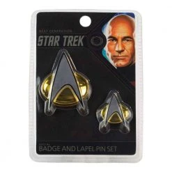 Ikon Collectables Star Trek TNG Badge And Lapel Pin Set Gifts For BFFs